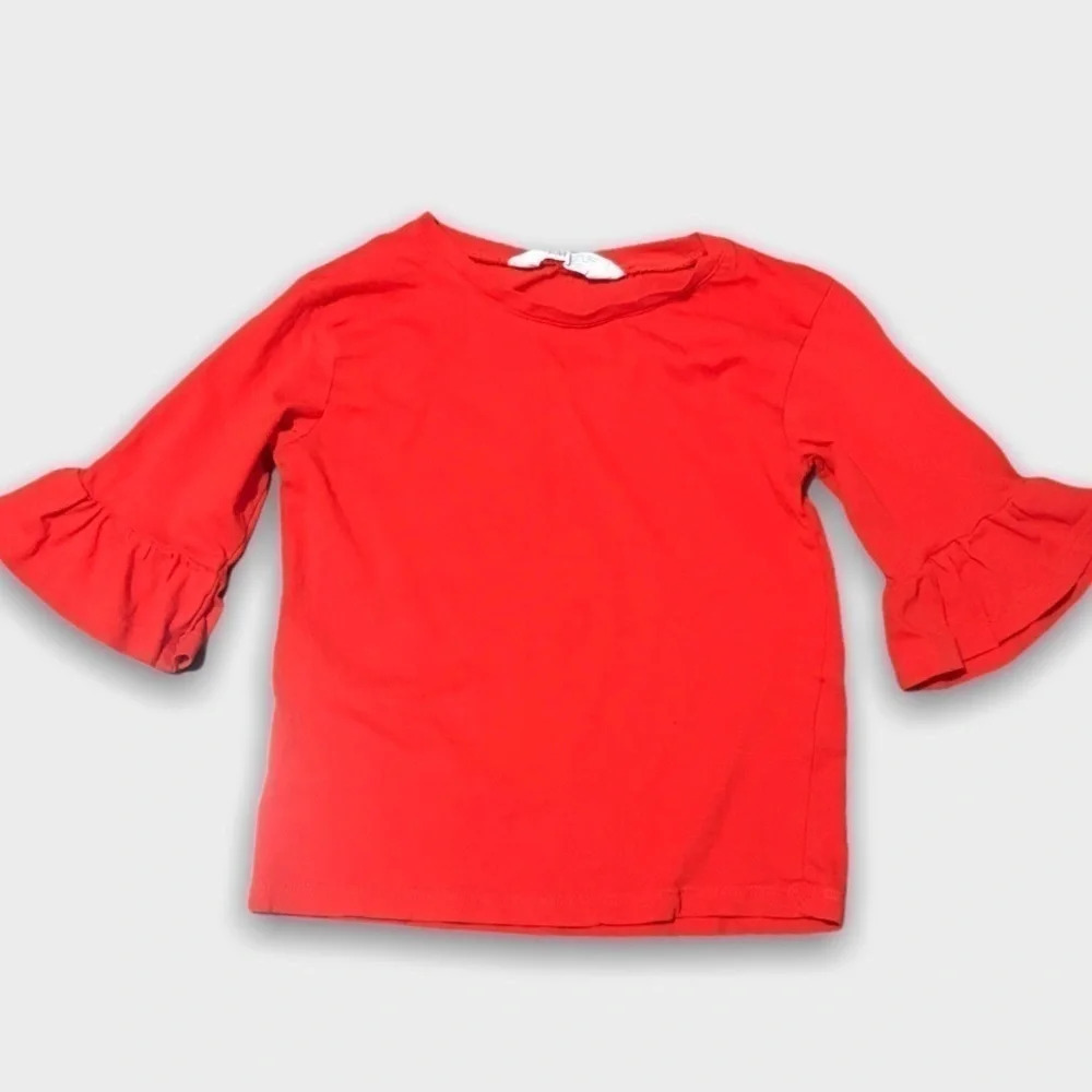 H&M Red Cotton Long Sleeve Shirt
